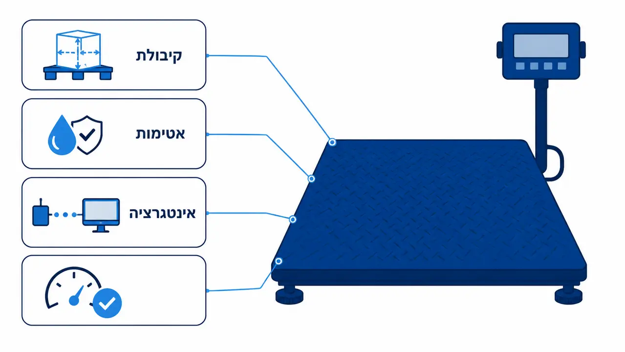 ‏כיצד לבחור משקל רצפתי תעשייתי מדויק לעסק שלכם