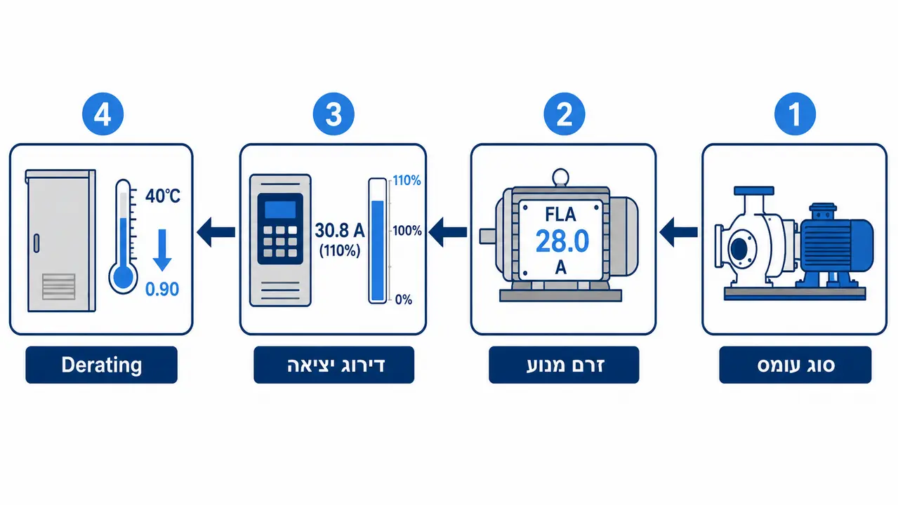 איך מחשבים גודל (Sizing) של ממיר תדר בצורה נכונה