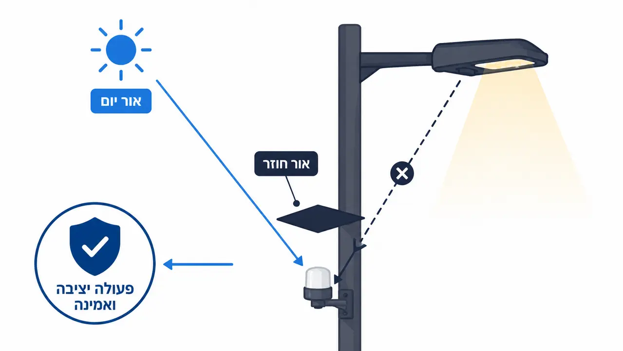 איפה הכי נכון להתקין פוטוצל כדי שיעבוד אמין